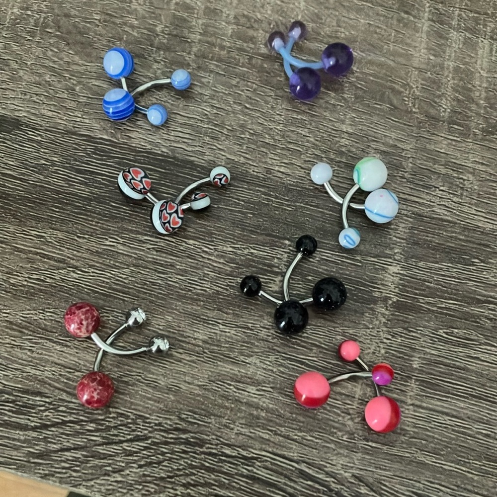 Navel Jewelry Collection with Intricate Designs